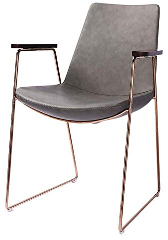 FLEAGE Wohnzimmerstuhl mit leichten Metallbeinen, Massivholzstuhl, Küchenstühle, Sessel, Wohnzimmerstuhl, Schreibtischstuhl Dignified