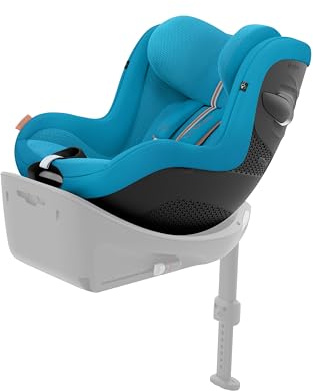 CYBEX Gold Seggiolino Auto Sirona G i-Size Plus, Per Bambini da 3 Mesi a 4 Anni (Dalla Nascita con Riduttore per Neonati), Max. 19 kg, 61 - 105 cm (Da 40 cm con Riduttore per Neonati), Beach Blue