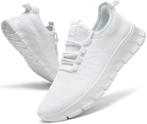 YRLTYO Damen Schuhe Sportschuhe Turnschuhe Laufschuhe Tennisschuhe Sneaker Fitnessschuhe Damenschuhe Wanderschuhe Freizeitschuhe Weiß 39