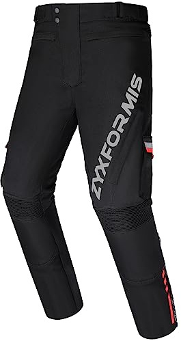Zyxformis Pantalones Moto Hombre con Proteger Almohadillas, Impermeable a Prueba de Viento Motocicleta Pantalones protección con Forro Interior Desmontable