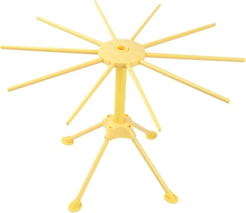 Dutingmo Nudeltrockner, Pastatrockner Nudelständer mit 10 Ausziehbare Sprossen,Integrierter Transportierstab, Faltbar-Spaghetti-Trockner, Pasta-Trockner