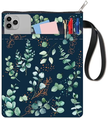 craspire Couverture de Livre en Tissu Lavable Couverture de Livre en Tissu avec Fermeture éclair et Pochette supplémentaire pour Les Amoureux des Livres Cadeaux Les camarades