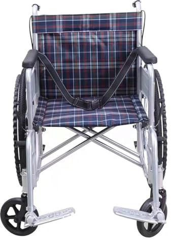 Silla de ruedas manual, transporte plegable ligero con frenos de mano, diseño compacto para un fácil viaje y almacenamiento