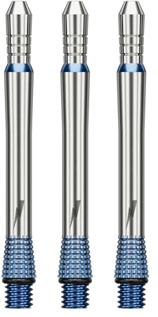 Target Darts Phil Taylor Gx2 Raw Power Titan-Dartschaft, Medium (34,3 mm) | Player-Edition-Aluminium-Schäfte, 2BA-Gewinde, Profi-Dartzubehör
