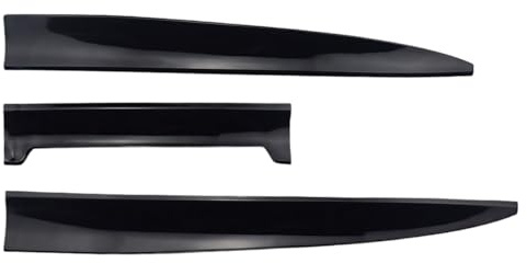 Generisk bakspoiler 130 cm, 3-sektion bil gummi, glansig svart, minska drag