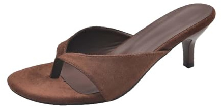 Sandaler med kattunge klackar, damsandaletter, med klack, eleganta flip-flops, tvättbara damsandaletter, mors dag, tåställningssandaler, vintage, sommarskor, slip-on, sommarpantoletter för resor