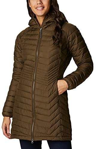 Columbia Powder Lite Mid Jacket Chaqueta, Olive Green, S Mujer