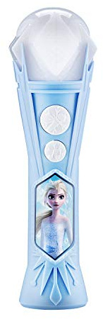 eKids Frozen Sing Along Microphone Toy for Kids with Built-in Music and Flashing Lights, Frozen Toys for Kids