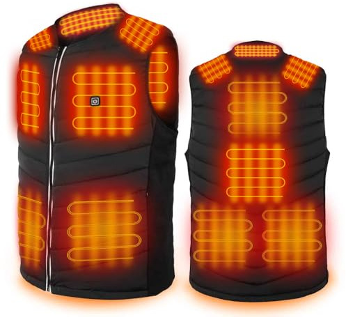 Hoson Heated Vest,9 Heating Zones Heated Jacket for Men and Women, Winter Heating Vest Hunting