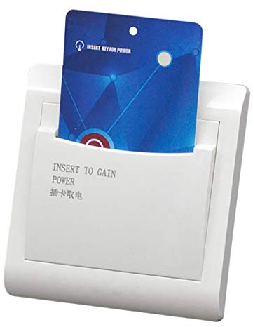 Wresetly Avec 3 cartes d'hôtel, , chambre, lecteur , interrupteur 40 A, économie d'énergie, insert clé pour l'alimentation