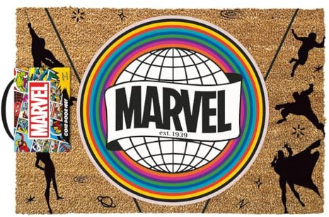 Marvel Door Mat, (Energized Design) Outside and Inside Door Mat 40cm x 60cm, Gifts for Men Gifts for Women - Official Merchandise