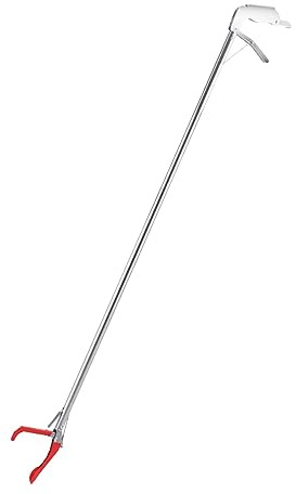 Dualoai Pince Attrape-Serpent Pliable à Long Manche, Pince à Homard, Crotale, Pince à Anguille, Pince à Reptiles, Outil Solide Verrouillable, 150CM