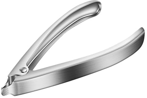 Gadget apri vongole, apri ostriche, apri ostriche con pinza, strumento apri ostriche in acciaio inox con rimbalzo automatico, utensili da cucina ergonomici per tagliare conchiglie di frutti di mare