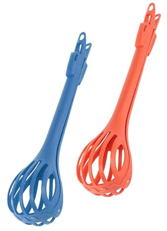 2 Pcs Multifunctional Egg Beater, 2 in 1 Food Clip & Egg Whisk, Manual Mixer, Egg Noodle Kitchen Baking Tools, Used for Stirring, Mixing and Cooking
