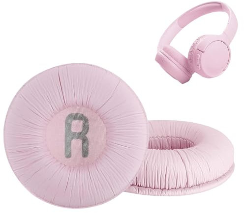1 par Almohadillas de Repuesto para Auriculares JBL Tune600 T500BT T450 T450BT JR300BT T510BT T520BT JR310BT (No es Compatible con Tune600btnc), con Espuma Viscoelástica Diseño Ergonómico- Rosa
