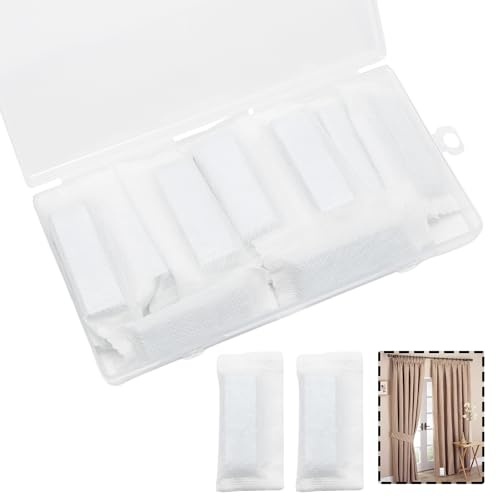 Pine & Linen 20 Pack Curtain Weight, Weight Cloth Curtain Weights for Home, Heavy Iron Weights Drapery Accessories, 20g Each for Home Office Hotel Curtains/Tablecloths