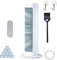 Breeze Max Portable Air Con, Qinux BreezaMax - Beat The Scorching Heat & Humidity Instantly, Quiet Air Conditioner Tower Fan, CryoFlux Technology, 90° Oscillating Bladeless Fan For Room Office (White)