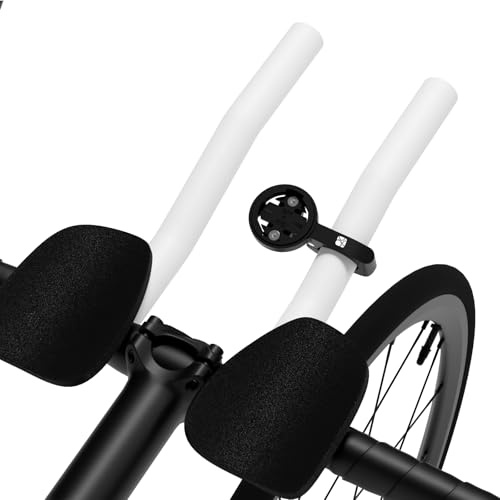Supporto AeroBar GPS per Garmin Edge Explore, in lega di alluminio, per manubrio aerodinamico, torcia elettrica e action camera, compatibile con Bryton, Wahoo e CATEYE, nero