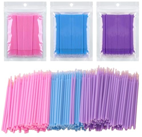300 Microaplicadores, Cepillos Para Extensiones De Pestañas, Extensiones Para Maquillaje, Cuidado Dental Y Bucal