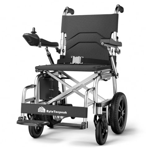 ByteTecpeak D12 Electric Wheelchair for Adults, Folding Powerchair