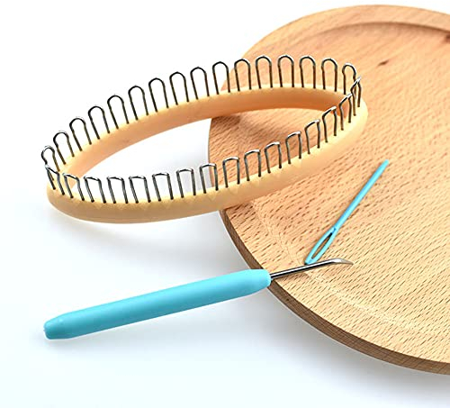 Rundes Strickwebstuhl Set mit zufälliger Farbe Garnhakennadel für DIY Strickstrümpfe Schal Leggings