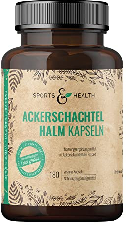 Ackerschachtelhalm Kapseln - 500mg pro Kapsel - 180 Kapseln - Zinnkraut - Vegan - Ackerschachtelhalm Extrakt