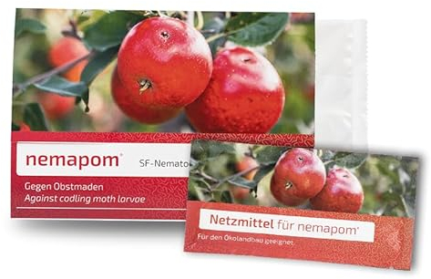 Apfelwickler bekämpfen mit e-nema SF Nematoden | 50 Mio. für 15 Hochstämme oder 50 Spalierbäume inkl. Netzmittel | nemapom