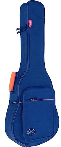 cibeles Gitarrentasche für klassische Gitarren und Flamenca, gepolstert, 15 mm, blau, 4/4, Gitarrentasche
