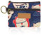 WisePoint Porta Monete, Impermeabile Mini Portafoglio Portamonete Tascabile con Cerniera e Portachiavi, Carini Piccoli Portafogli per Monete, Carte, Chiavi, Rossetti (Blu)