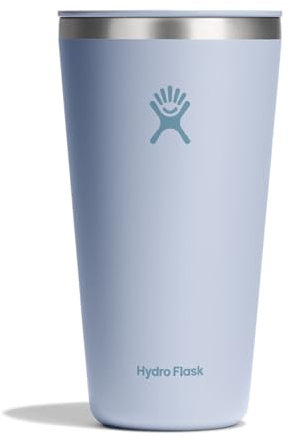 Hydro Flask All Around Tumbler Press-in Lid, Insulated Travel Mug, Stainless Steel Coffee Cup 28 Oz Surf Blue