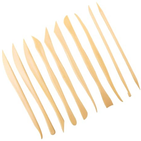 HAWILLOSCH 10 Piezas buril de arcilla polimérica rueda de cerámica herramientas de alfarería arcilla para esculpir cortador de grabado herramientas de tallado accesorios para manualidades