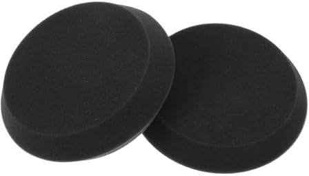 NUOBESTY 2pièces Éponge Noire à Bord Biseauté pour Peinture Craie pour Voiture Meubles Toile Cirée Lot de De Polissage