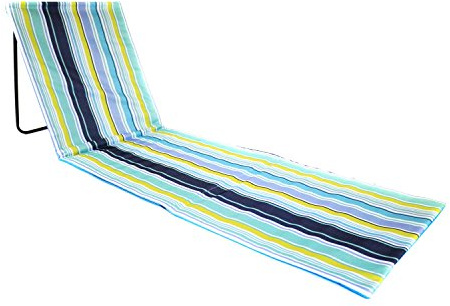 Oypla Portable Beach Mat Folding Chair Sun Lounger Outdoor Camping