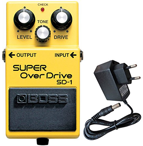 Boss SD-1 Super Overdrive Pedal + keepdrum 9V Netzteil