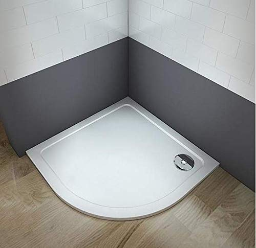 Plato de ducha redondo/circular piedra artificial revestimiento acrílico para mamaparas de baño (90x90cm)