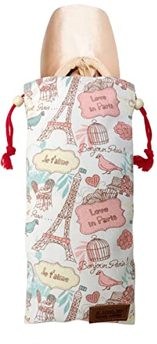 s.lemon Tanz Schuhbeutel Baumwolle Kordelzug Tasche für Spitzenschuh Ballettschuhe,Rosa Turm