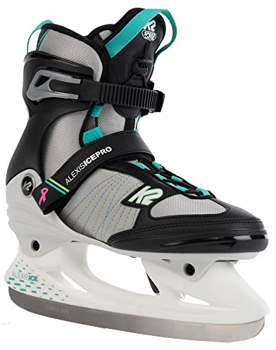K2 Skates Damen Schlittschuhe Alexis Ice PRO — Black - Teal — 25F0016