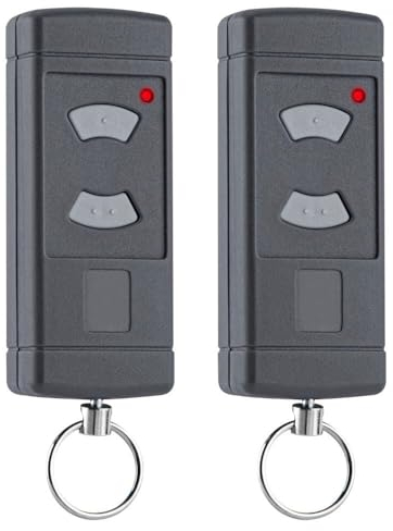 ZOYDP Hörmann Lot de 2 émetteurs portatifs 40 685 MHz, pour ouvre-porte de garage Hörmann HSE2-40, HS4-40, HSM4-40, HSM2-40, HSM2-40, HSE4-40, HS2-40, touches grises