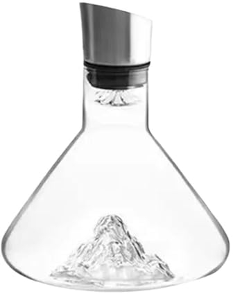 WSRRDRECVHi Carafe à décanter à vin, carafe à vin en cristal avec filtre, cadeau pour homme, papa, petit ami