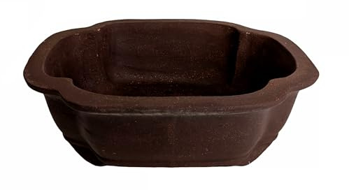 Oglaserade keramiska bonsaigrytor (design 5, 20 cm)