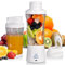 Smoothie Maker to go Bianco, 700 ML Batidora portátil, Mini Licuadora, Minibatidora con Cuchilla de Acero Inoxidable de 6 Puntas, Batidora Multifunción, (Blanco)