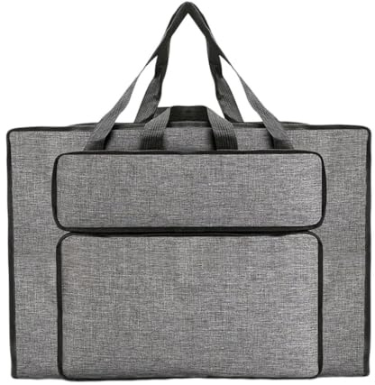 GMBYLBY Sac de transport pour tableau de peinture - Étui de rangement pour dessin à l'eau - Pour œuvres d'art, Gris clair Lg, M, Classique
