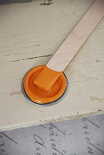 Jeanne d'Arc Living Vintage Paint Kreidefarbe 100 ml/3,4oz Chalk Kalkfarbe JDL 100% natürliche Möbelfarbe - einfache Handhabung (Rusty Orange)