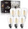 BRIMAX Lampadina Led E27 2700K Bianco Caldo Edison Lampadina 2W=20W 230V S14 Led Lampada vetro trasparente Lampadine di ricambio per stringhe luminose Illuminazione interna ed esterna Set di 6