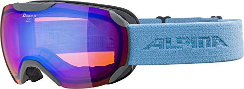 ALPINA Unisex, Skibrille, Grey-Syblue, Einheitsgröße