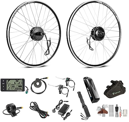 SEASON E-Bike Umbausatz 26''/ 27.5''/ 28''(700C) Hinterrad Motor 250W mit 36V13Ah Akku und integriertem Controller, für 8-10 Fach Cassette (‎28''(700C) Cassette Kit+36V13Ah Akku)
