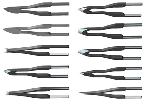 harayaa 10 Puntas de pirograbado, Puntas de Alambre para pirograbado, portátiles Altamente elásticas, Estampado en Caliente de Soldadura Duradero, Puntas de