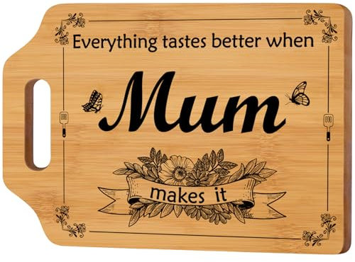 Gifts for Mum, Mum Birthday Gifts, Gifts for Mum Handmade Cutting Board, Gift Ideas for Mum, Birthday Gifts for Mum from Son Daughter, Mummy,Mother,Stepmum,Mother, Kitchen Gifts for Mum