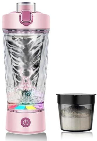 flintronic Elektrischer Eiweiß Shaker, 650ML Elektrischer Protein Shaker, Automatischer Protein Mixer, USB C Wiederaufladbare Eiweiß Mixer, Shaker Cups für Proteinshakes Mahlzeitenersatz- BPA-Frei