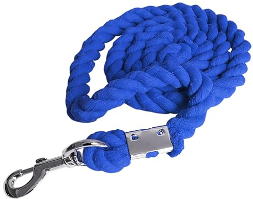 Corde tressée en coton pour cheval avec boucles pivotantes, rênes d'équitation, compétition, licol épais, équipement durable